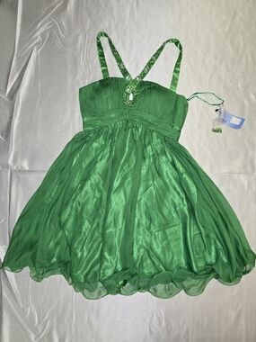 Emerald Green Beaded Dress